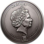 Samoa 25 Dollars (Sitting Bull) IRB SAMOA 1 KG AG 25 DOLLARS coin obverse