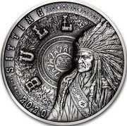 Samoa 25 Dollars (Sitting Bull) SITTING BULL 2020 coin reverse