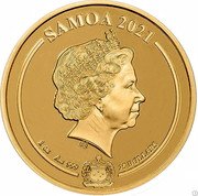 Samoa 25 Dollars Steve McQueen. The King of Cool 2021 IRB SAMOA 2021 1 OZ AU 999 25 DOLLARS coin obverse Samoa 25 Dollars Steve McQueen. The King of Cool 2021 IRB SAMOA 2021 1 OZ AU 999 25 DOLLARS coin obverse
