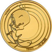 Samoa 25 Dollars (Tweety) TWEETY TM & © WBEI (S22) 1 OZ AU .999 coin reverse Samoa 25 Dollars (Tweety) TWEETY TM & © WBEI (S22) 1 OZ AU .999 coin reverse