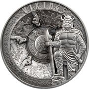 Samoa 25 Dollars (Vikings) VIKINGS coin reverse Samoa 25 Dollars (Vikings) VIKINGS coin reverse
