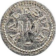 Vanuatu 3 Denarius (Epi Island. Valesdir) VALESDIR N.A.T coin obverse Vanuatu 3 Denarius (Epi Island. Valesdir) VALESDIR N.A.T coin obverse