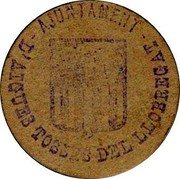Spain 5 Centimos (Aiguestoses del Llobregat) AJUNTAMENT D'AIGUES TOSSES DEL LLOBREGAT coin reverse Spain 5 Centimos (Aiguestoses del Llobregat) AJUNTAMENT D'AIGUES TOSSES DEL LLOBREGAT coin reverse