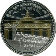 Samoa 5 Dollars (Fall of Berlin Wall) 1989 - 2019 30 ANNIVERSAIRE FALL OF THE BERLIN WALL 2019 coin reverse Samoa 5 Dollars (Fall of Berlin Wall) 1989 - 2019 30 ANNIVERSAIRE FALL OF THE BERLIN WALL 2019 coin reverse