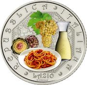 Italy 5 Euro Frascati and Amatriciana. Lazio 2023 R Coincard REPUBBLICA ITALIANA LAZIO M. BONIFACIO coin obverse Italy 5 Euro Frascati and Amatriciana. Lazio 2023 R Coincard REPUBBLICA ITALIANA LAZIO M. BONIFACIO coin obverse