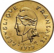Vanuatu 5 Francs Frigate Bird 1979 KM# 6.2 RÉPVBLIQVE FRANÇAISE R JOLY I E O M 1979 coin obverse Vanuatu 5 Francs Frigate Bird 1979 KM# 6.2 RÉPVBLIQVE FRANÇAISE R JOLY I E O M 1979 coin obverse
