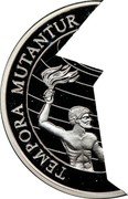 Samoa 5 Tala Tempora Mutantur. Part 1 of 2 1997 Proof KM# 117 TEMPORA MUTANTUR coin reverse Samoa 5 Tala Tempora Mutantur. Part 1 of 2 1997 Proof KM# 117 TEMPORA MUTANTUR coin reverse