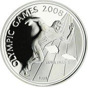 Samoa 5 Tala 2008 Summer Olympics. Beijing 2008 Proof KM# 182 OLYMPIC GAMES 2008 SAMOA ISLANDS 2008 coin reverse Samoa 5 Tala 2008 Summer Olympics. Beijing 2008 Proof KM# 182 OLYMPIC GAMES 2008 SAMOA ISLANDS 2008 coin reverse