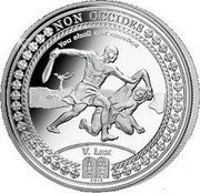Samoa 5 Tala Fifth Commandment 2012 Proof KM# 262 2012 NON OCCIDES YOU SHALL NOT MURDER V. LEX coin reverse Samoa 5 Tala Fifth Commandment 2012 Proof KM# 262 2012 NON OCCIDES YOU SHALL NOT MURDER V. LEX coin reverse