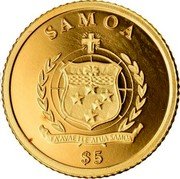Samoa 5 Tala L'Hercule 2013 Proof KM# 246 SAMOA $5 coin obverse Samoa 5 Tala L'Hercule 2013 Proof KM# 246 SAMOA $5 coin obverse