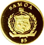 Samoa 5 Tala Magna Mater Austriae 2013 Proof KM# 236 SAMOA $5 coin obverse Samoa 5 Tala Magna Mater Austriae 2013 Proof KM# 236 SAMOA $5 coin obverse