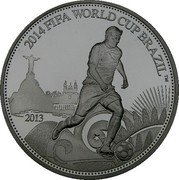 Samoa 5 Tala 2014 FIFA World Cup in Brazil 2013 Proof KM# 245 2014 FIFA WORLD CUP BRAZIL TM 2013 coin reverse Samoa 5 Tala 2014 FIFA World Cup in Brazil 2013 Proof KM# 245 2014 FIFA WORLD CUP BRAZIL TM 2013 coin reverse