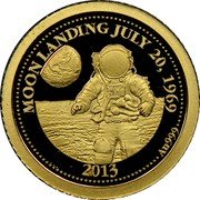 Samoa 5 Tala Moonlanding 2013 Proof KM# 239 MOONLANDING JULY 20, 1969 AU999 2013 coin reverse Samoa 5 Tala Moonlanding 2013 Proof KM# 239 MOONLANDING JULY 20, 1969 AU999 2013 coin reverse