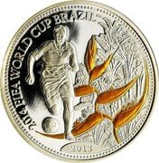 Samoa 5 Tala 2014 FIFA World Cup Brazil 2013 Proof KM# 233 2014 FIFA WORLD CUP BRAZIL TM 2013 coin reverse Samoa 5 Tala 2014 FIFA World Cup Brazil 2013 Proof KM# 233 2014 FIFA WORLD CUP BRAZIL TM 2013 coin reverse