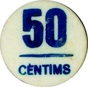 Spain 50 Centimos (Falset) 50 CÈNTIMS coin reverse Spain 50 Centimos (Falset) 50 CÈNTIMS coin reverse