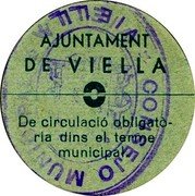 Spain 50 Centimos (Viella) AJUNTAMENT DE VIELLA DE CIRCULACIÓ OBLIGATÒRIA DINS EL TERME MUNICIPAL coin obverse Spain 50 Centimos (Viella) AJUNTAMENT DE VIELLA DE CIRCULACIÓ OBLIGATÒRIA DINS EL TERME MUNICIPAL coin obverse