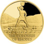 Niue 50 Dollars (The Colossus of Rhodes) PB THE COLOSSUS OF RHODES coin reverse