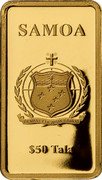 Samoa 50 Tala (Guardian Angel) FA'AVAE I LE ATUA SAMOA $50 TALA SAMOA coin obverse