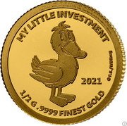 Samoa 50 Tala The Duck 2021 Set 2021 MY LITTLE INVESTMENT 1/2 G .9999 FINEST GOLD © F.S./WDRMG coin reverse Samoa 50 Tala The Duck 2021 Set 2021 MY LITTLE INVESTMENT 1/2 G .9999 FINEST GOLD © F.S./WDRMG coin reverse