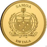 Samoa 50 Tala The Elephant 2021 Set SAMOA FA'AVAE I LE ATUA SAMOA $50 TALA coin obverse Samoa 50 Tala The Elephant 2021 Set SAMOA FA'AVAE I LE ATUA SAMOA $50 TALA coin obverse