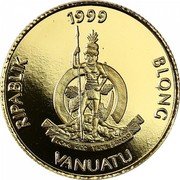 Vanuatu 50 Vatu XXVII Summer Olympics in Sydney 1999 Proof KM# 40 1999 RIPABLIK BLONG VANUATU LONG GOD YUMI STANAP coin obverse Vanuatu 50 Vatu XXVII Summer Olympics in Sydney 1999 Proof KM# 40 1999 RIPABLIK BLONG VANUATU LONG GOD YUMI STANAP coin obverse