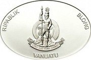 Vanuatu 50 Vatu Black Beard 2012 Proof KM# 75 RIPABLIK BLONG LONG GOD YUMI STANAP VANUATU coin obverse