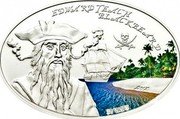 Vanuatu 50 Vatu Black Beard 2012 Proof KM# 75 EDWARD TEACH BLACKBEARD 2012 50 VATU coin reverse