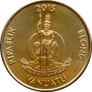 Vanuatu 50 Vatu Kava Plant 2015  KM# 130 2015 RIPABLIK BLONG VANUATU LONG GOD YUMI STANAP coin obverse Vanuatu 50 Vatu Kava Plant 2015  KM# 130 2015 RIPABLIK BLONG VANUATU LONG GOD YUMI STANAP coin obverse