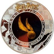 Samoa Five Dollars (Harry Potter - The Golden Snitch) HARRY POTTER THE GOLDEN SNITCH TM & ©.WBEI (S19) coin reverse