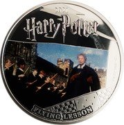 Samoa Half Dollar Flying Lesson 2021  Prooflike 2021 HARRY POTTER © & TM WBEI (S21) FLYING LESSON coin reverse Samoa Half Dollar Flying Lesson 2021  Prooflike 2021 HARRY POTTER © & TM WBEI (S21) FLYING LESSON coin reverse