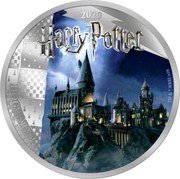 Samoa Half Dollar Harry Potter - Hogwarts Castle 2020  Proof 2020 HARRY POTTER HOGWARTS TM & © WBEI (S19) coin reverse Samoa Half Dollar Harry Potter - Hogwarts Castle 2020  Proof 2020 HARRY POTTER HOGWARTS TM & © WBEI (S19) coin reverse