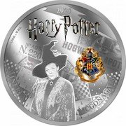 Samoa Half Dollar Harry Potter - Minerva McGonagall 2020  Proof 2020 HARRY POTTER H DRACO DORMIENS NUNQUAM TITILLANDUS MINERVA MCGONAGALL TM & © WBEI (S19) coin reverse