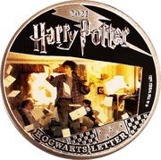 Samoa Half Dollar Hogwarts Letter 2021  Prooflike 2021 HARRY POTTER © & TM WBEI (S21) HOGWARTS LETTER coin reverse Samoa Half Dollar Hogwarts Letter 2021  Prooflike 2021 HARRY POTTER © & TM WBEI (S21) HOGWARTS LETTER coin reverse