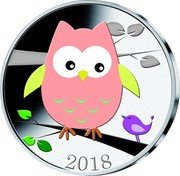 Samoa Half Dollar Owl 2018 2018 coin reverse Samoa Half Dollar Owl 2018 2018 coin reverse