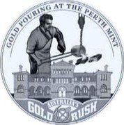 Samoa One Dollar (Perth Mint) AUSTRALIA'S GOLD RUSH GOLD POURING AT THE PERTH MINT coin reverse Samoa One Dollar (Perth Mint) AUSTRALIA'S GOLD RUSH GOLD POURING AT THE PERTH MINT coin reverse