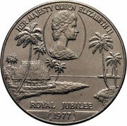 Samoa Tala Tanumafili II Silver Jubilee 1977 KM# 24 HER MAJESTY QUEEN ELIZABETH II ROYAL JUBILEE 1977 coin reverse Samoa Tala Tanumafili II Silver Jubilee 1977 KM# 24 HER MAJESTY QUEEN ELIZABETH II ROYAL JUBILEE 1977 coin reverse