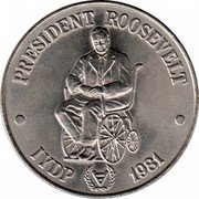 Samoa Tala Tanumafili II Roosevelt 1981 KM# 47 PRESIDENT ROOSEVELT IYDP 1981 coin reverse Samoa Tala Tanumafili II Roosevelt 1981 KM# 47 PRESIDENT ROOSEVELT IYDP 1981 coin reverse