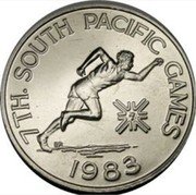 Samoa Tala Tanumafili II South Pacific Games 1983 KM# 53 7TH SOUTH PACIFIC GAMES 1983 coin reverse Samoa Tala Tanumafili II South Pacific Games 1983 KM# 53 7TH SOUTH PACIFIC GAMES 1983 coin reverse