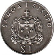 Samoa Tala Tanumafili II WWF 1986 KM# 74 SAMOA I SISIFO $1 coin obverse