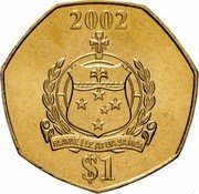 Samoa Tala Tanumafili II 2002 KM# 135 MALIETOA TANUMAFILI II. SAMOA HP coin obverse Samoa Tala Tanumafili II 2002 KM# 135 MALIETOA TANUMAFILI II. SAMOA HP coin obverse