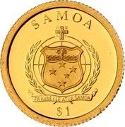 Samoa Tala Barbarossa 2009 Proof KM# 185 SAMOA $1 FA'AVAE I LE ATUA SAMOA coin obverse Samoa Tala Barbarossa 2009 Proof KM# 185 SAMOA $1 FA'AVAE I LE ATUA SAMOA coin obverse