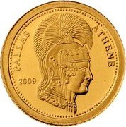 Samoa Tala Greek Goddess Athena 2009 Proof KM# 189 PALLAS ATHENE 2009 coin reverse Samoa Tala Greek Goddess Athena 2009 Proof KM# 189 PALLAS ATHENE 2009 coin reverse