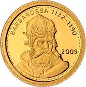 Samoa Tala Barbarossa 2009 Proof KM# 185 2009 BARBAROSSA 1122-1190 coin reverse Samoa Tala Barbarossa 2009 Proof KM# 185 2009 BARBAROSSA 1122-1190 coin reverse