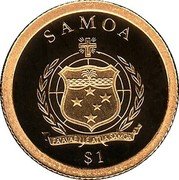 Samoa Tala Moonlanding 2013 Proof KM# 240 SAMOA $1 coin obverse Samoa Tala Moonlanding 2013 Proof KM# 240 SAMOA $1 coin obverse