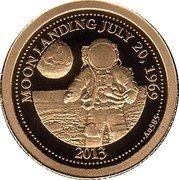 Samoa Tala Moonlanding 2013 Proof KM# 240 2013 MOONLANDING JULY 20, 1969 AU585 coin reverse Samoa Tala Moonlanding 2013 Proof KM# 240 2013 MOONLANDING JULY 20, 1969 AU585 coin reverse