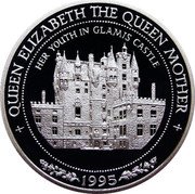Samoa Tala Queen Mother 1995 KM# 111 QUEEN ELIZABETH THE QUEEN MOTHER HER YOUTH IN GLAMIS CASTLE 1995 coin reverse Samoa Tala Queen Mother 1995 KM# 111 QUEEN ELIZABETH THE QUEEN MOTHER HER YOUTH IN GLAMIS CASTLE 1995 coin reverse