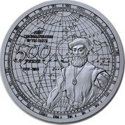 Samoa Two Dollars 500th Anniversary of the First Circumnavigation of the Earth 2019 FIRST CIRCUMNAVIGATION OF THE EARTH 500 YEARS 1519 - 2019 coin reverse Samoa Two Dollars 500th Anniversary of the First Circumnavigation of the Earth 2019 FIRST CIRCUMNAVIGATION OF THE EARTH 500 YEARS 1519 - 2019 coin reverse