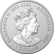 Australia 1 Dollar (Emperor Penguin) ELIZABETH II 1952 - 2022 AUSTRALIA 2023 1 DOLLAR coin obverse Australia 1 Dollar (Emperor Penguin) ELIZABETH II 1952 - 2022 AUSTRALIA 2023 1 DOLLAR coin obverse