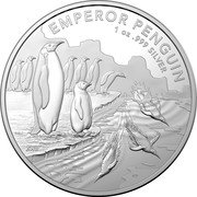 Australia 1 Dollar (Emperor Penguin) EMPEROR PENGUIN 1 OZ .999 SILVER AWB coin reverse Australia 1 Dollar (Emperor Penguin) EMPEROR PENGUIN 1 OZ .999 SILVER AWB coin reverse