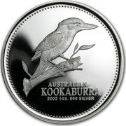 Australia 1 Dollar (Kookaburra) KM# 666a AUSTRALIAN KOOKABURRA 2002 1 OZ. 999 SILVER coin reverse Australia 1 Dollar (Kookaburra) KM# 666a AUSTRALIAN KOOKABURRA 2002 1 OZ. 999 SILVER coin reverse